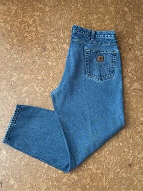 Carhartt Relaxed Fit Jeans Denim 42 x 32 - worn